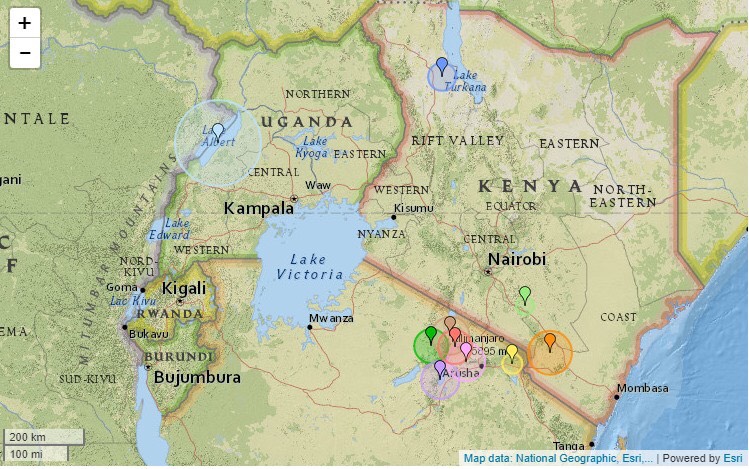 Dhul-gariir  xalay ku dhuftay qaybo kamid ah kenya