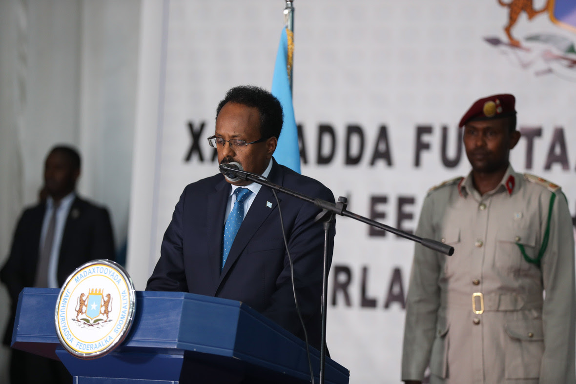 Madaxweyne Farmaajo oo khudbad u jeediyeey Golaha Barlamaanka (Sawiro)