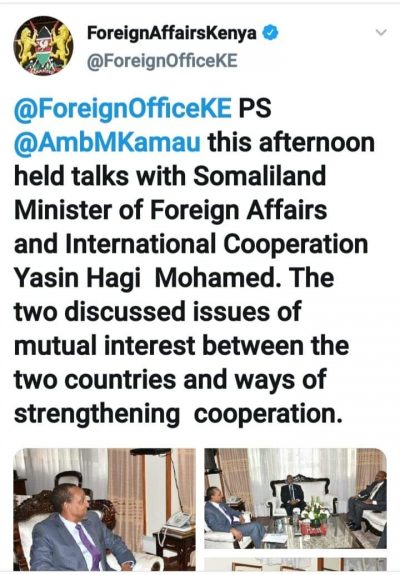 Qoraalka ay dowladda Soomaaliya ka carootay