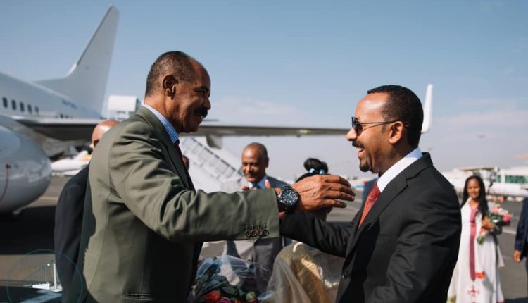 Madaxweyne Isaias Afwerki oo oo ka degay Addis Ababa