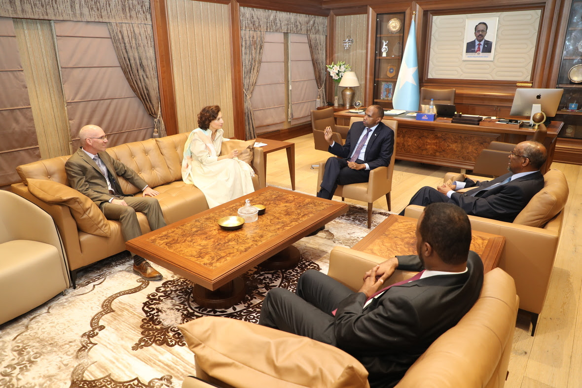Ra’iisul Wasaare Khayre oo Xafiiskiisa Kula Kulmay agaasimaha Guud ee UNESCO, Audrey Azoulay